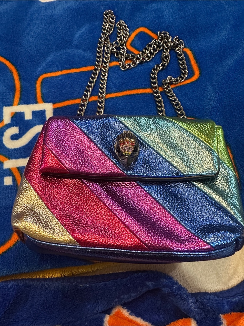 Multicolor Metallic Rainbow Kurt Geiger  Shoulder Bag/ cross body
